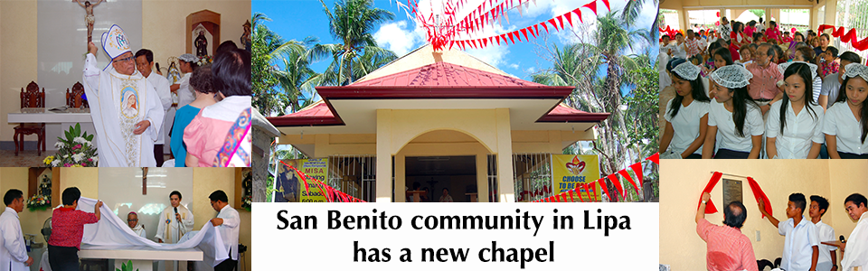 San Benito community in Lipa has a new chapel