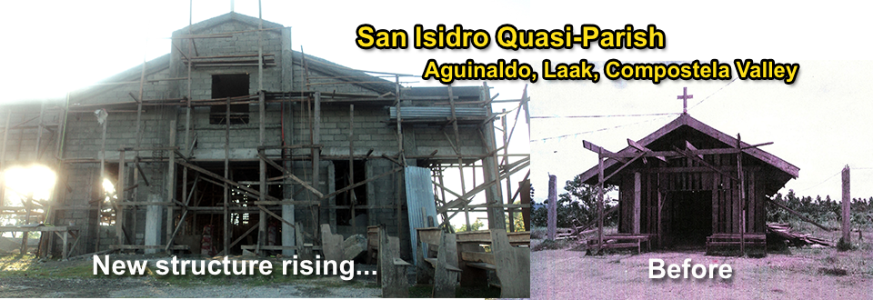 Construction of new church for quasi-parish in Laak, Aguinaldo in Compostela Valley